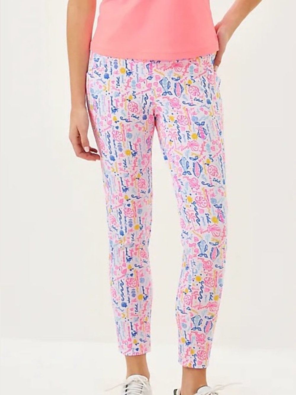NWT Lilly Pulitzer Luxletic Corso Pant in “Summer Serenade Golf” - Size 2 🩷🩵
